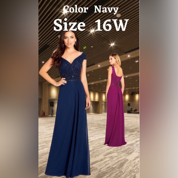 Cameron Blake by Mon Cheri NWT Available in Navy Only! - Picture 1 of 1